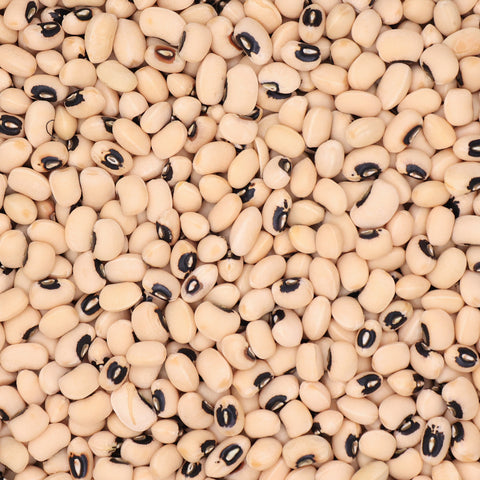 Close-up van gedroogde Black Eyed Beans – witte bonen met zwarte oogvlek